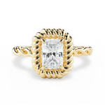 Belinda Radiant Cut Lab Grown Diamond 18Kt Yellow Gold Engagement Ring