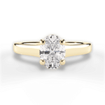 Ariana Oval Cut Lab Grown Diamond 18Kt Yellow Gold Engagement Ring