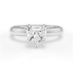 Anastasia Heart Cut Lab Grown Diamond Platinum Engagement Ring