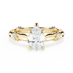 Claire Pear Cut Lab Grown Diamond 18Kt Yellow Gold Engagement Ring