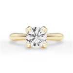 Elaine Round Cut Lab Grown Diamond 18Kt Yellow Gold Engagement Ring