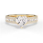 Lynn Heart Cut Lab Grown Diamond 18Kt Yellow Gold Engagement Ring
