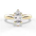 Dolores Marquise Cut Lab Grown Diamond 18Kt Yellow Gold Engagement Ring