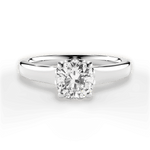 Carol Cushion Cut Lab Grown Diamond 14Kt White Gold Engagement Ring