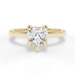 Gemma Heart Cut Lab Grown Diamond 18Kt Yellow Gold Engagement Ring