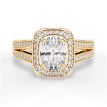 Mackenzie Oval Cut Lab Grown Diamond 18Kt Yellow Gold Engagement Ring