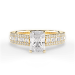 Lynn Radiant Cut Lab Grown Diamond 18Kt Yellow Gold Engagement Ring