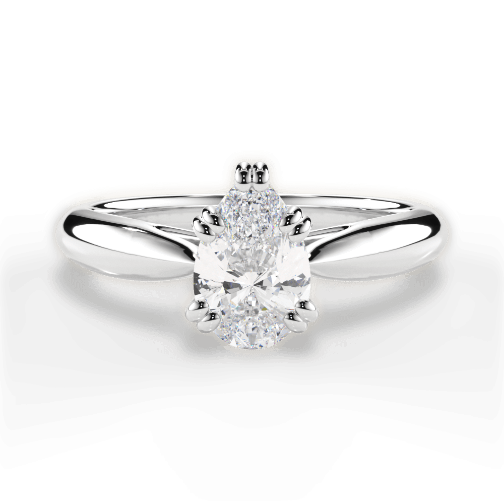 Camila Pear Cut Lab Grown Diamond Platinum Engagement Ring