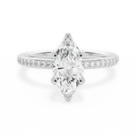 Janice Marquise Cut Lab Grown Diamond 18Kt White Gold Engagement Ring