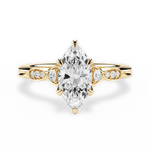 Cassie Marquise Cut Lab Grown Diamond 18Kt Yellow Gold Engagement Ring