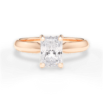 Beth Radiant Cut Lab Grown Diamond 18Kt Rose Gold Engagement Ring