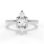 Gemma Marquise Cut Lab Grown Diamond Platinum Engagement Ring