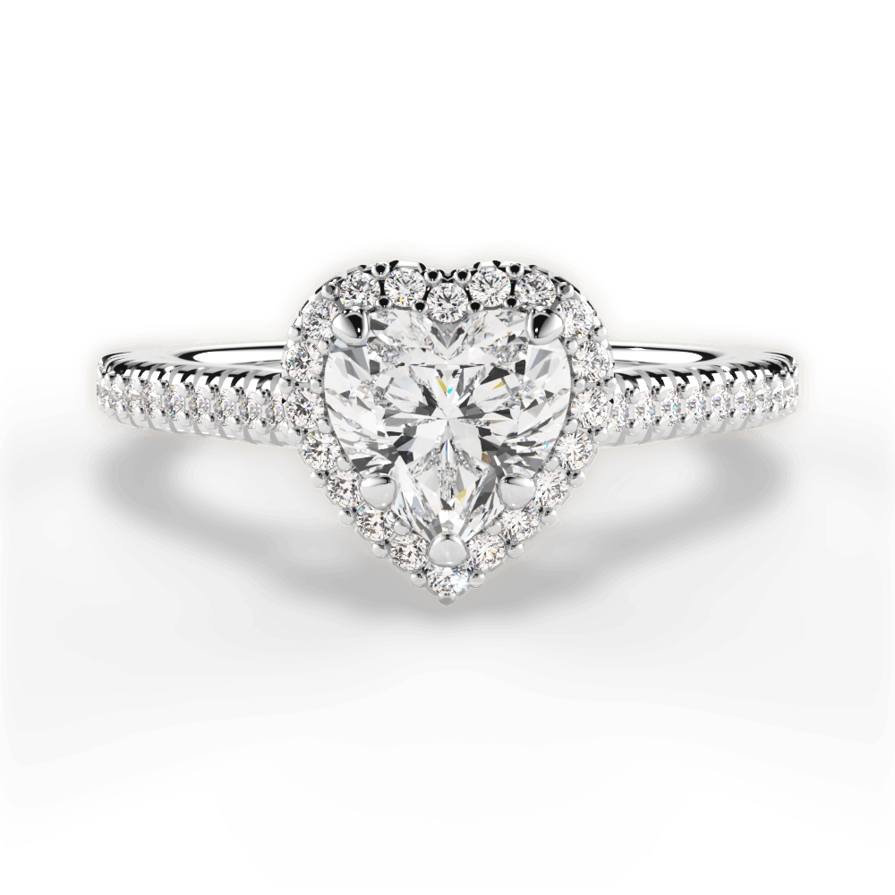 Jenny Heart Cut Lab Grown Diamond 14Kt White Gold Engagement Ring