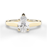 Ariana Pear Cut Lab Grown Diamond 18Kt Yellow Gold Engagement Ring