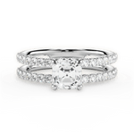 Christie Asscher Cut Lab Grown Diamond Platinum Engagement Ring