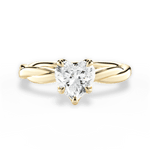 Bianca Heart Cut Lab Grown Diamond 18Kt Yellow Gold Engagement Ring