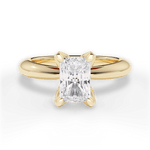 Elaine Radiant Cut Lab Grown Diamond 18Kt Yellow Gold Engagement Ring