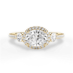 Kara Oval Cut Lab Grown Diamond 18Kt Yellow Gold Engagement Ring