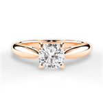 Colleen Cushion Cut Lab Grown Diamond 18Kt Rose Gold Engagement Ring