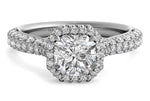 Lucy Asscher Cut Lab Grown Diamond Platinum Engagement Ring