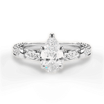 Gabriela Pear Cut Lab Grown Diamond 14Kt White Gold Engagement Ring