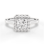 Fiona Princess Cut Lab Grown Diamond Platinum Engagement Ring