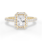 Kathleen Radiant Cut Lab Grown Diamond 18Kt Yellow Gold Engagement Ring