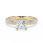 Kira Princess Cut Lab Grown Diamond 18Kt Yellow Gold Engagement Ring