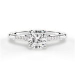 Christina Cushion Cut Lab Grown Diamond Platinum Engagement Ring