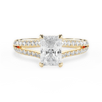 Kendra Radiant Cut Lab Grown Diamond 18Kt Yellow Gold Engagement Ring