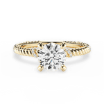 Chloe Round Cut Lab Grown Diamond 18Kt Yellow Gold Engagement Ring