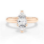 Claudia Marquise Cut Lab Grown Diamond 18Kt Rose Gold Engagement Ring