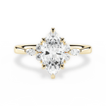Cynthia Marquise Cut Lab Grown Diamond 18Kt Yellow Gold Engagement Ring