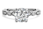 Eva Round Cut Lab Grown Diamond 14Kt White Gold Engagement Ring