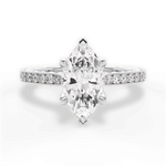 Gilda Marquise Cut Lab Grown Diamond Platinum Engagement Ring