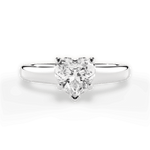 Carol Heart Cut Lab Grown Diamond Platinum Engagement Ring