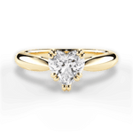Gillian Heart Cut Lab Grown Diamond 18Kt Yellow Gold Engagement Ring