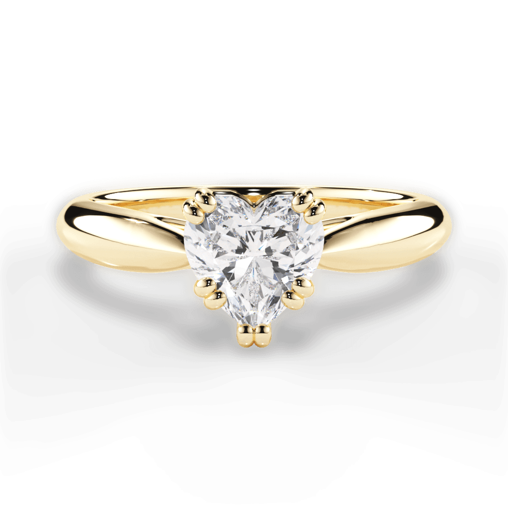 Gillian Heart Cut Lab Grown Diamond 18Kt Yellow Gold Engagement Ring