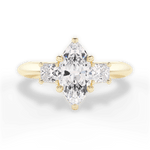 Dorothy Marquise Cut Lab Grown Diamond 18Kt Yellow Gold Engagement Ring