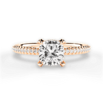 Helen Cushion Cut Lab Grown Diamond 18Kt Rose Gold Engagement Ring