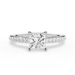 Joan Princess Cut Lab Grown Diamond Platinum Engagement Ring