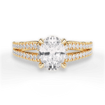 Jessica Oval Cut Lab Grown Diamond 18Kt Yellow Gold Engagement Ring