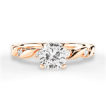 Emma Cushion Cut Lab Grown Diamond 18Kt Rose Gold Engagement Ring