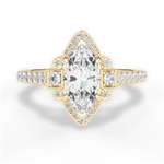Joyce Marquise Cut Lab Grown Diamond 18Kt Yellow Gold Engagement Ring