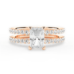 Christie Radiant Cut Lab Grown Diamond 18Kt Rose Gold Engagement Ring