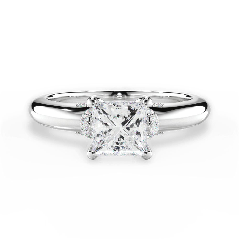 Florence Princess Cut Lab Grown Diamond Platinum Engagement Ring
