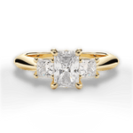 Dorothy Radiant Cut Lab Grown Diamond 18Kt Yellow Gold Engagement Ring