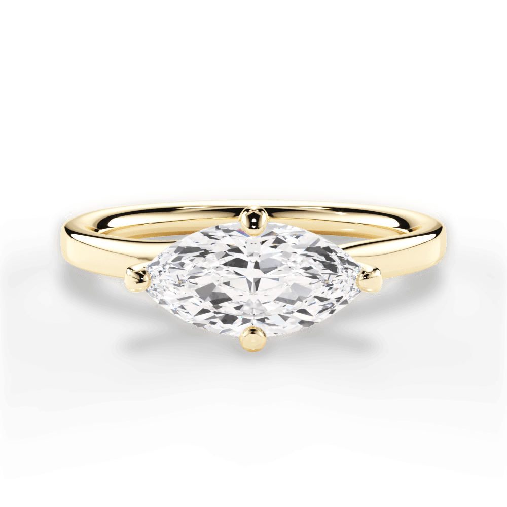 Ashley Marquise Cut Lab Grown Diamond 18Kt Yellow Gold Engagement Ring