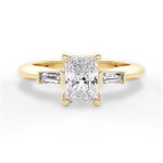 Emily Radiant Cut Lab Grown Diamond 18Kt Yellow Gold Engagement Ring