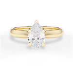 Beth Pear Cut Lab Grown Diamond 18Kt Yellow Gold Engagement Ring